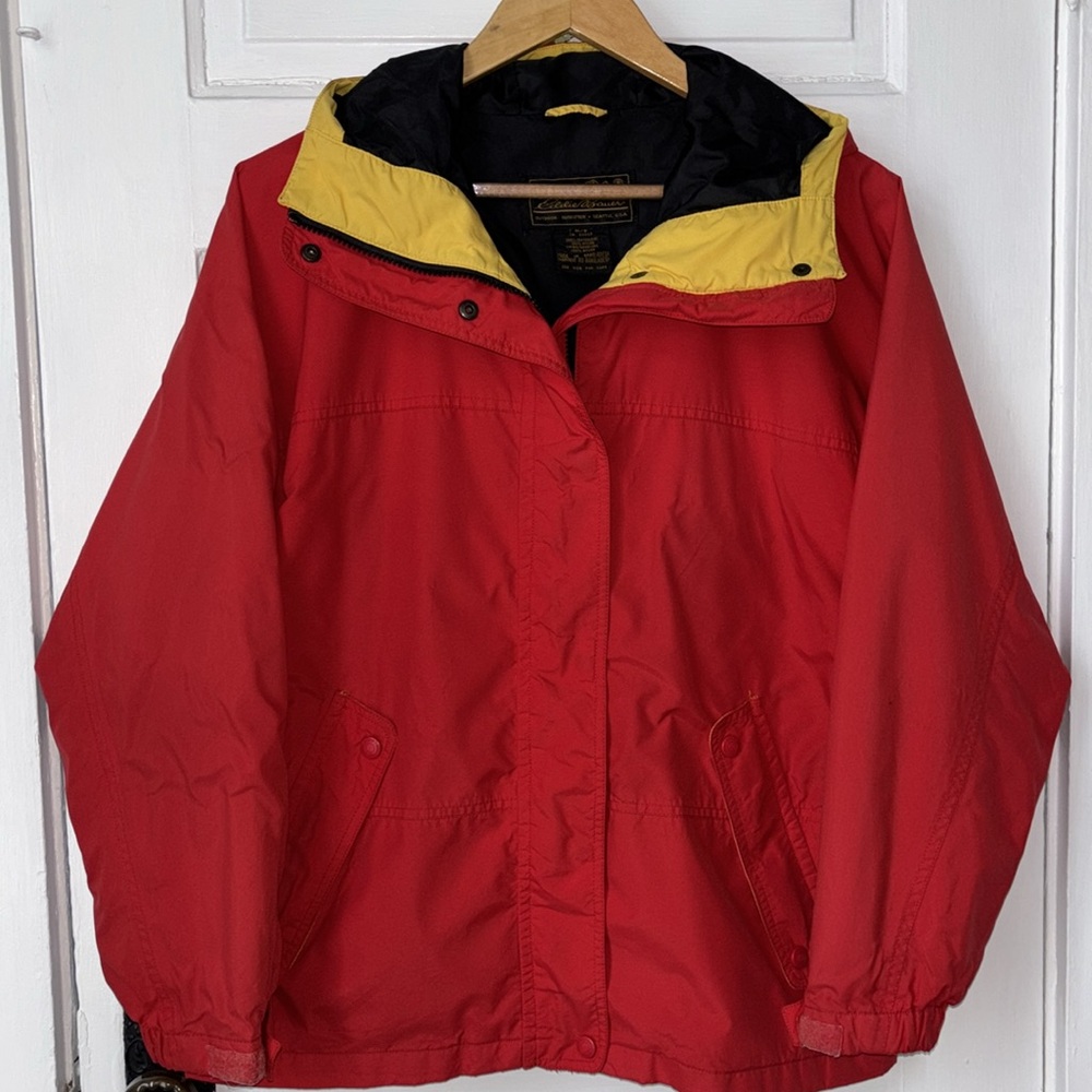 VINTAGE 90’S EDDIE BAUER HOODED WINDBREAKER JACKET